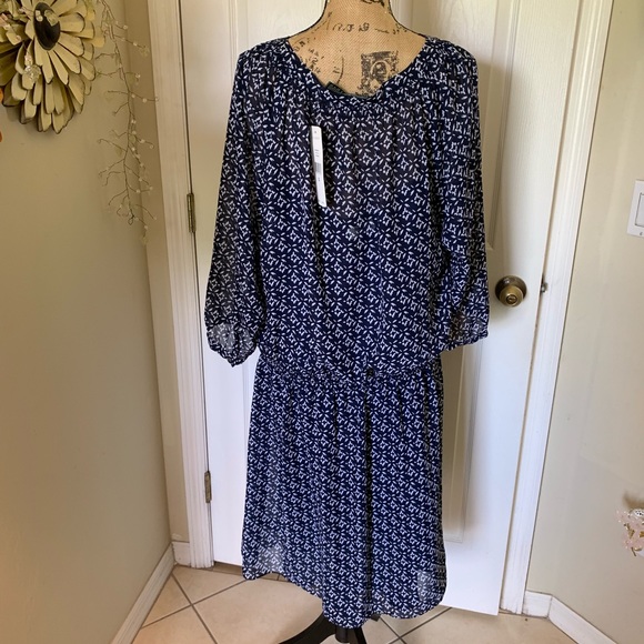 Lauren Ralph Lauren Printed Georgette Dress Sz 20W - Picture 5 of 8